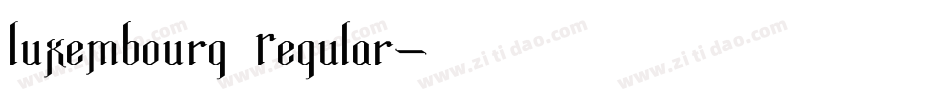 Luxembourg Regular字体转换